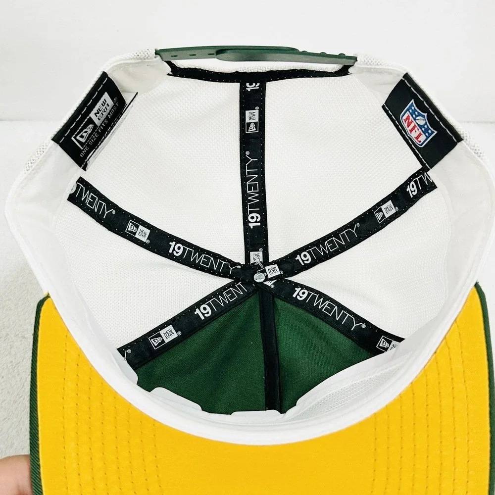 Green Bay Packers New Era Patch 19TWENTY Hat Cap Snapback Adjustable NFL Green‎